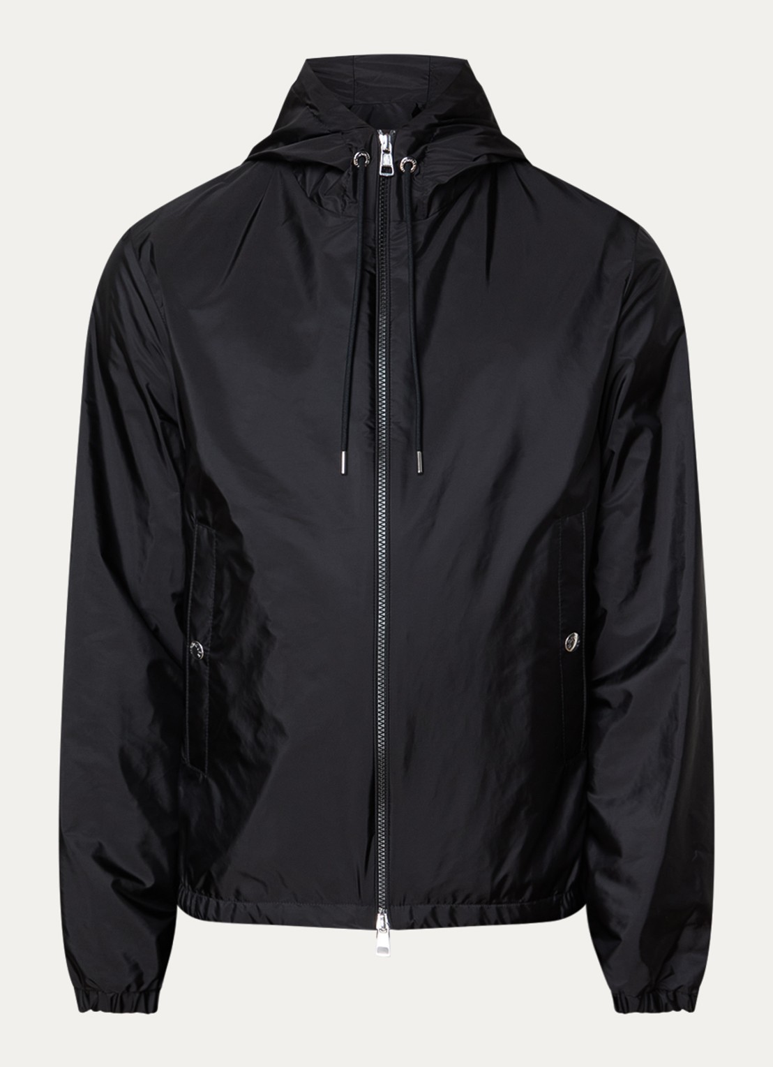 Moncler Grimpeurs windjack met capuchon en steekzakken - voorkant 5 zwart