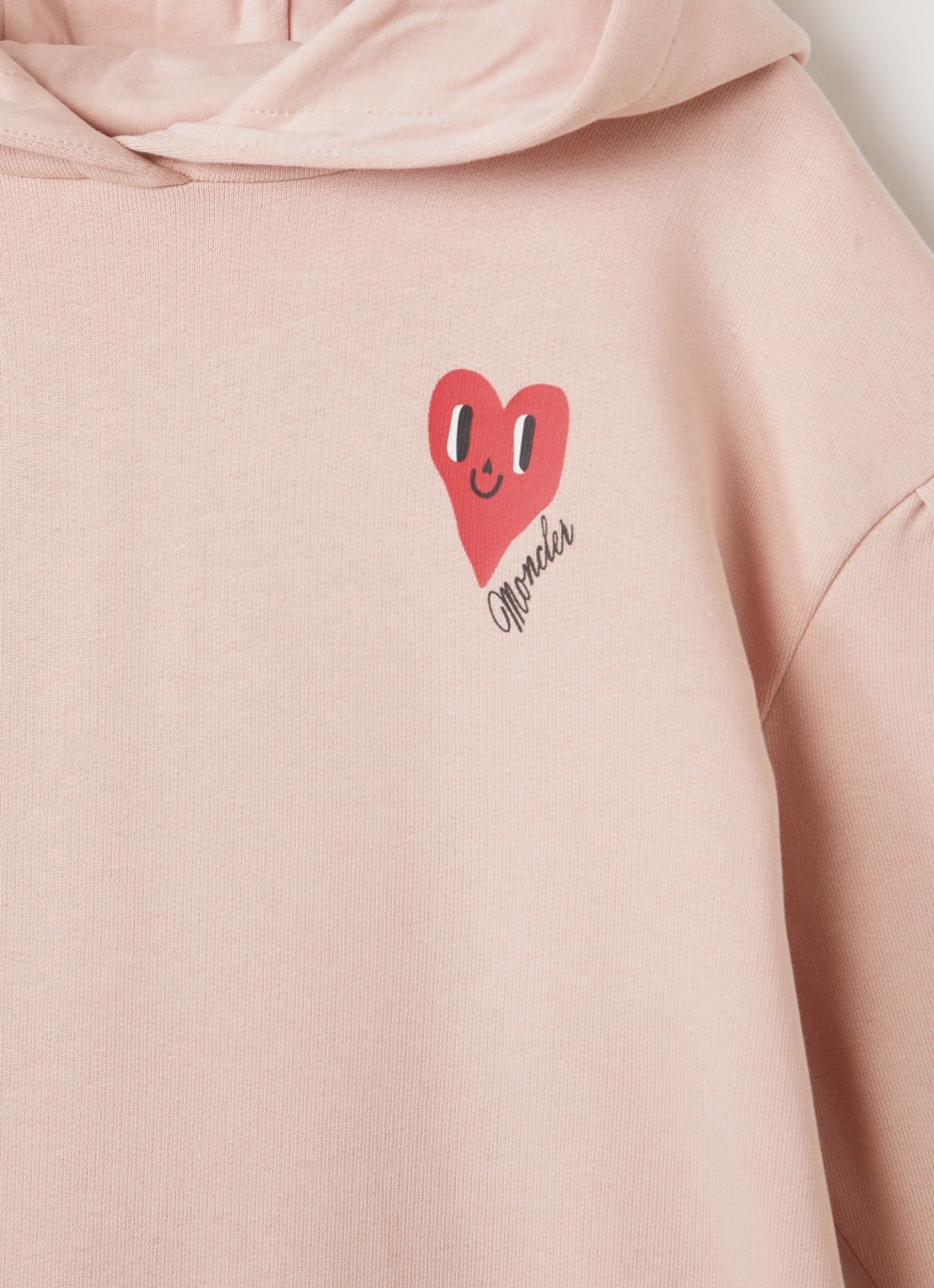 Moncler Heart trui-jurk met logo - detail roze