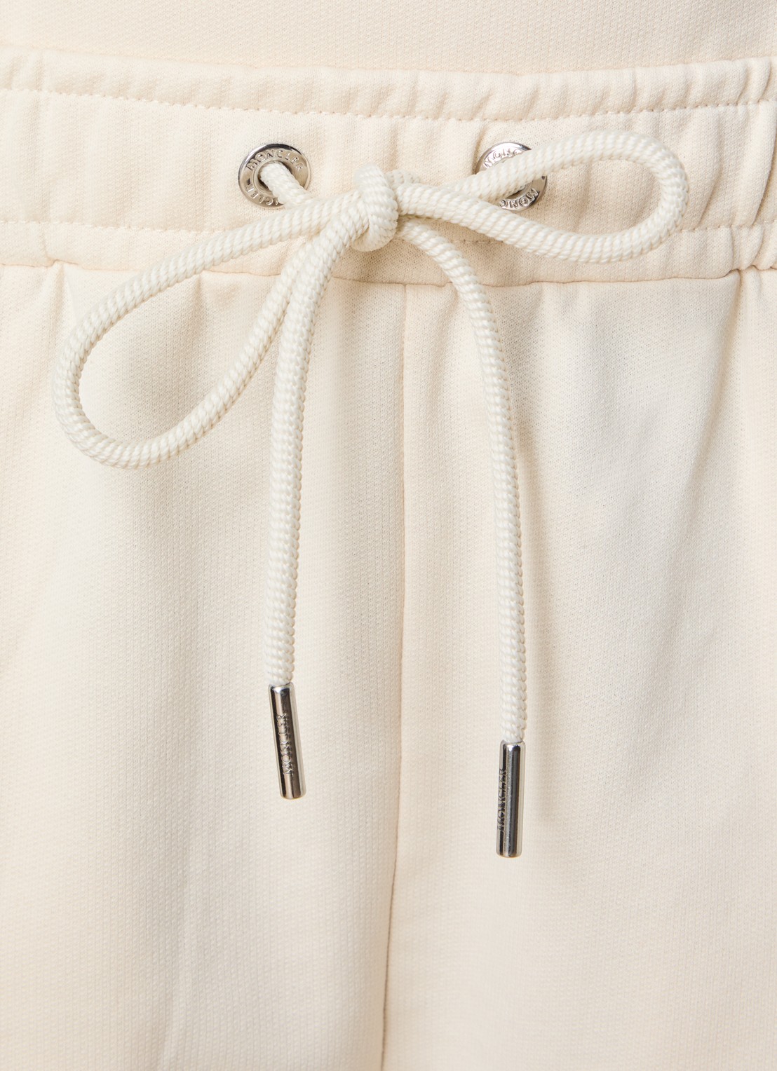 Moncler High waist flared fit joggingbroek met steekzakken - detail 5 naturel
