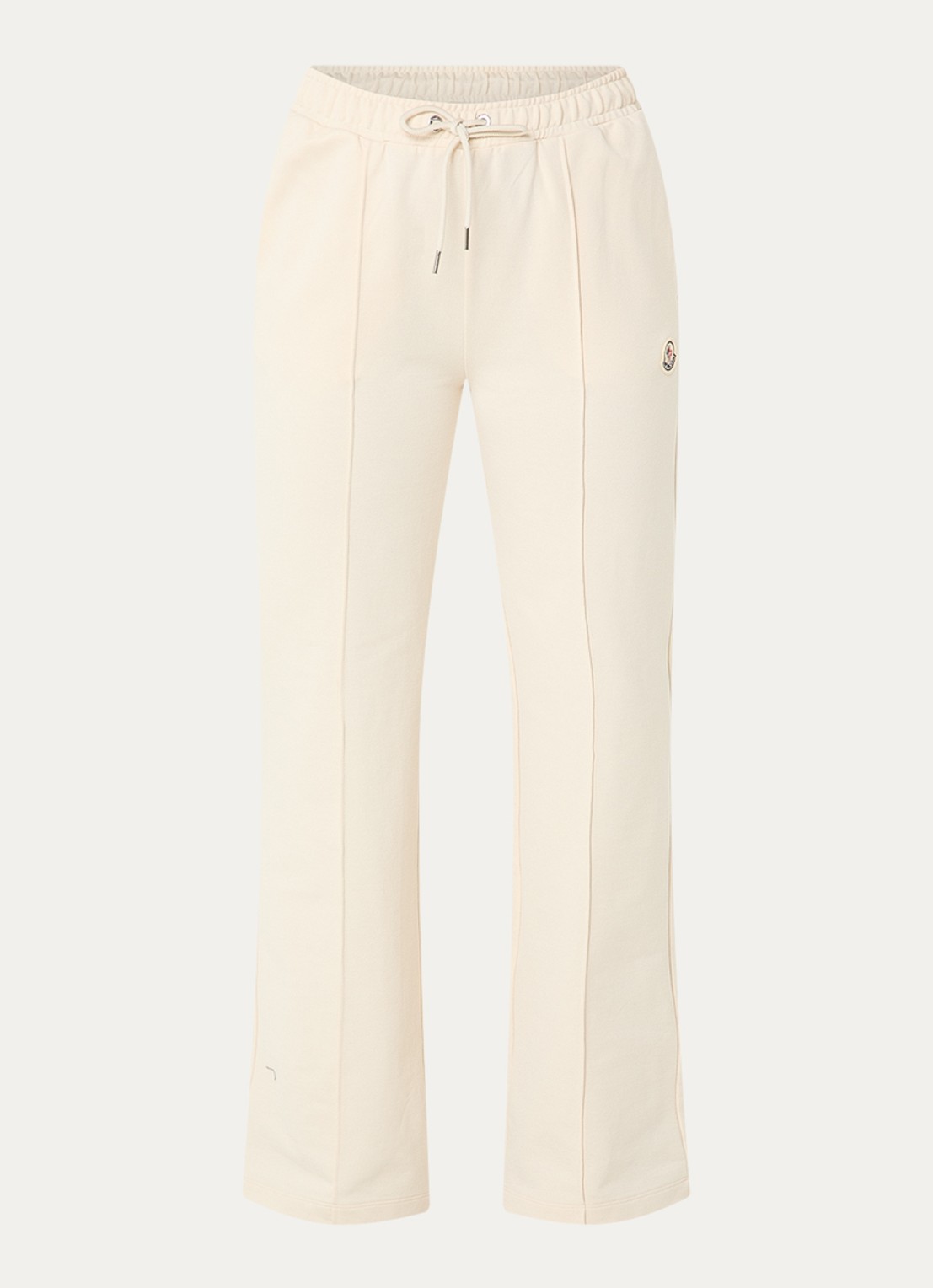 Moncler High waist flared fit joggingbroek met steekzakken - voorkant 2 naturel