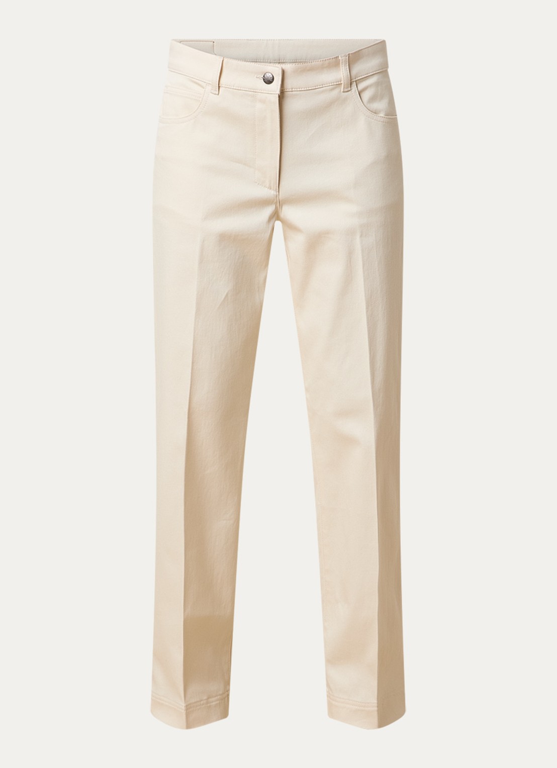 Moncler High waist loose fit broek met steekzakken - voorkant 5 beige