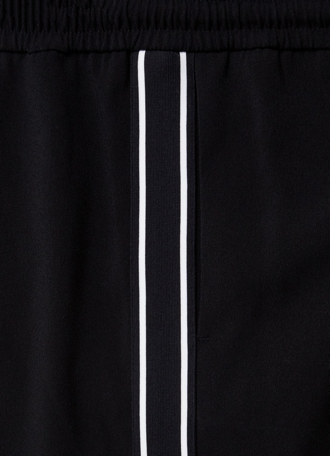 Moncler High waist loose fit trackpants met logoband - detail 4 zwart