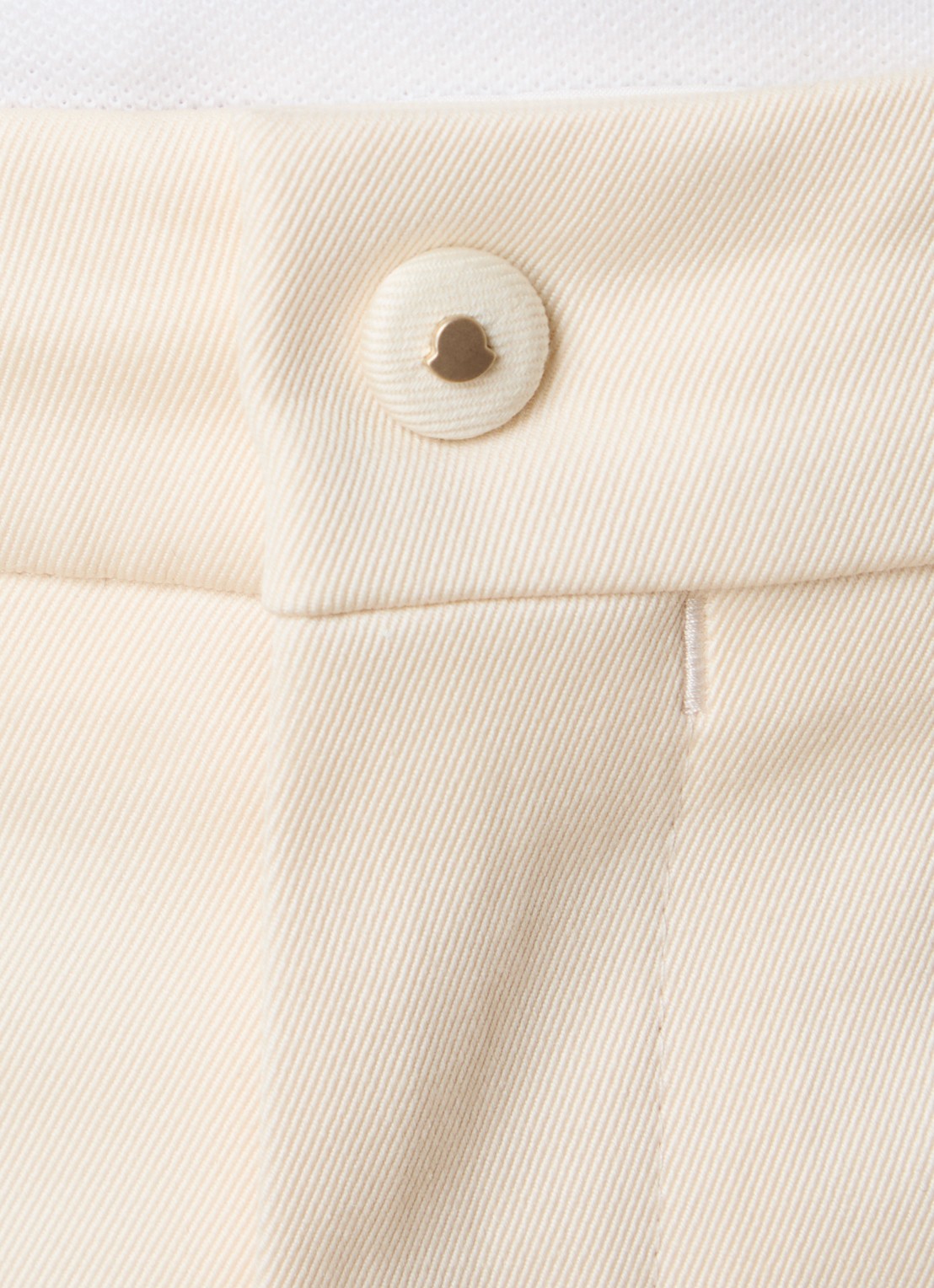 Moncler High waist straight fit pantalon met steekzakken - detail 6 beige