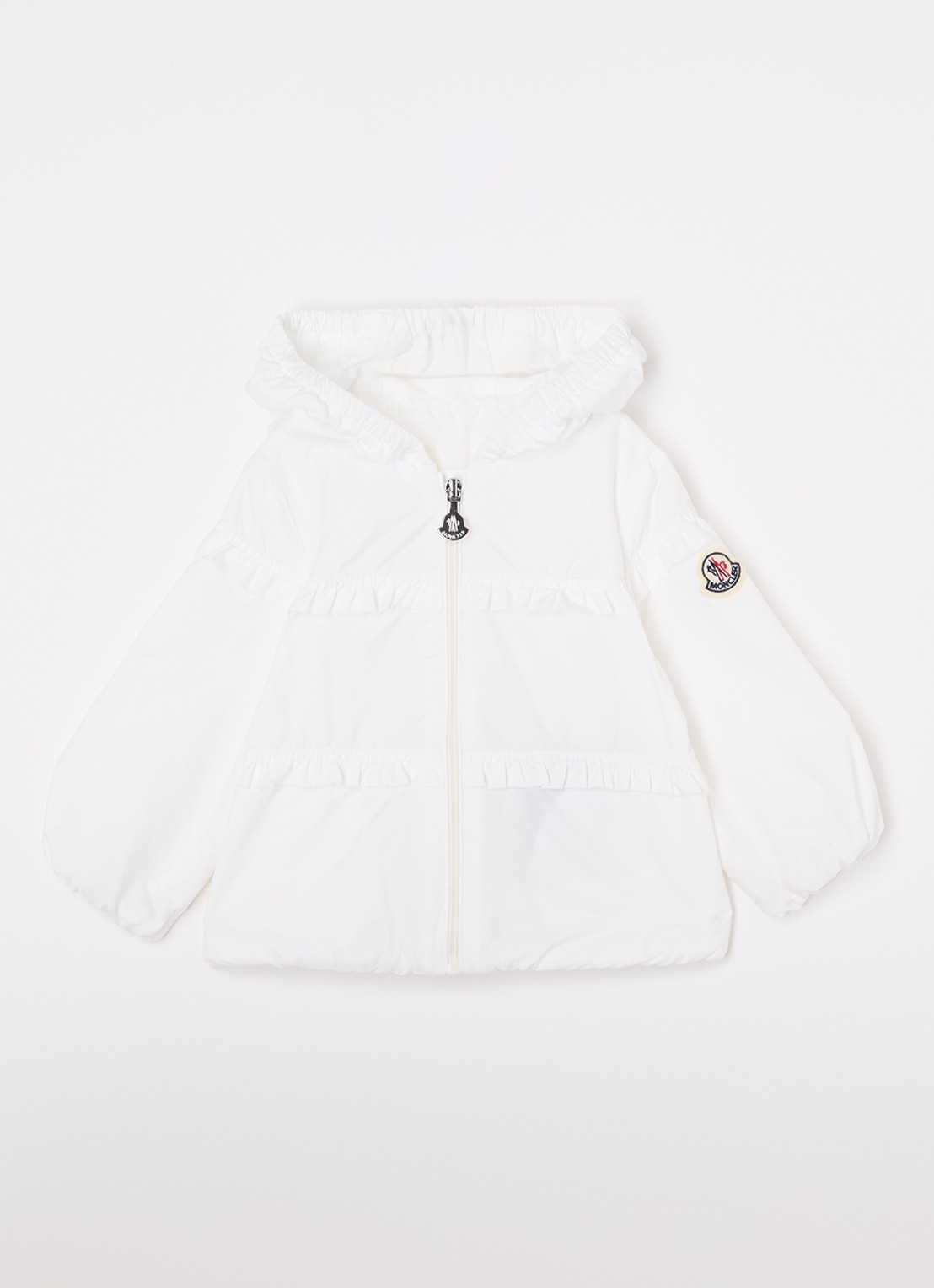 Moncler Hiti jack met capuchon - voorkant wit