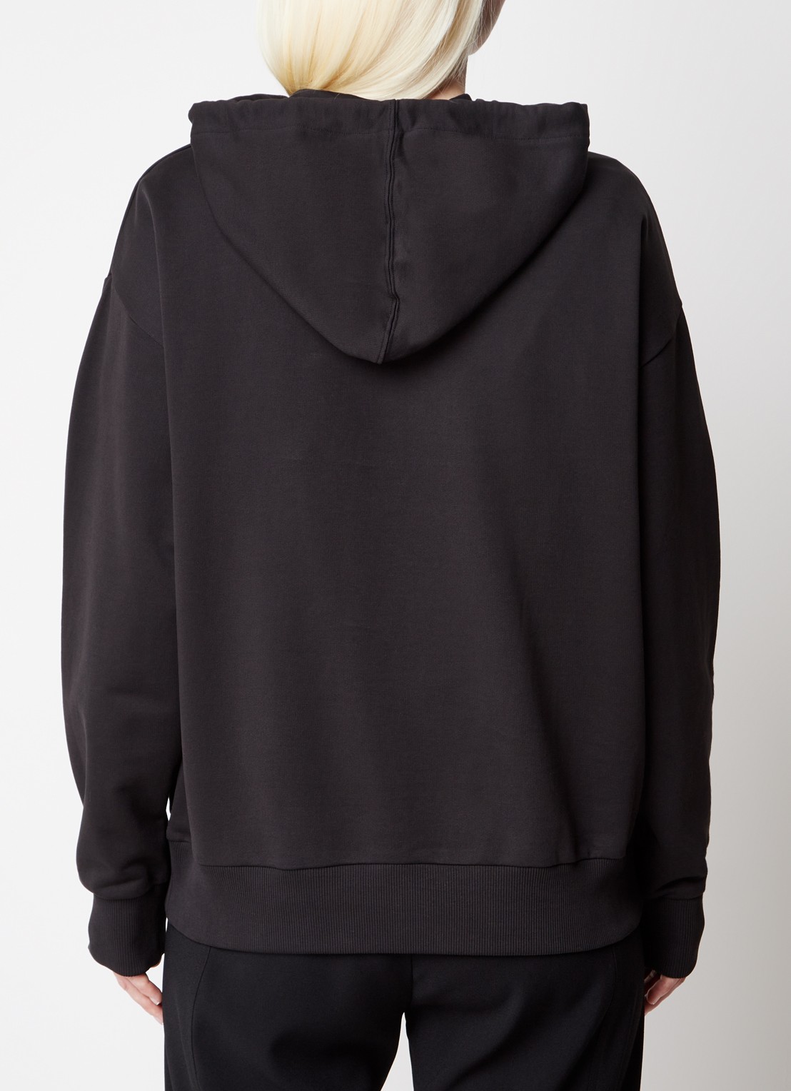 Moncler Hoodie met logoborduring - achterkant 6 zwart