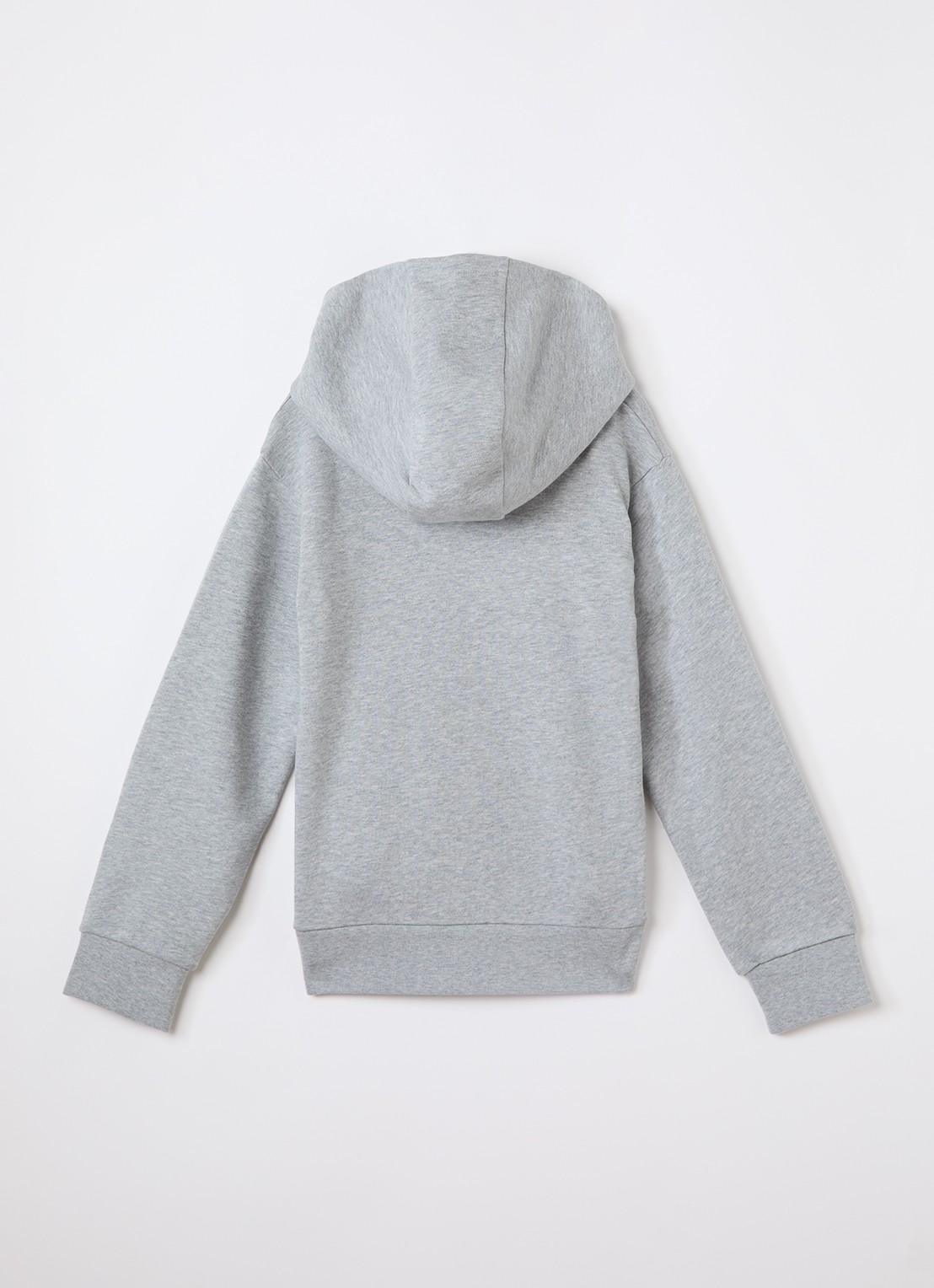 Moncler Hoodie met logoprint - voorkant 3 grijsmele