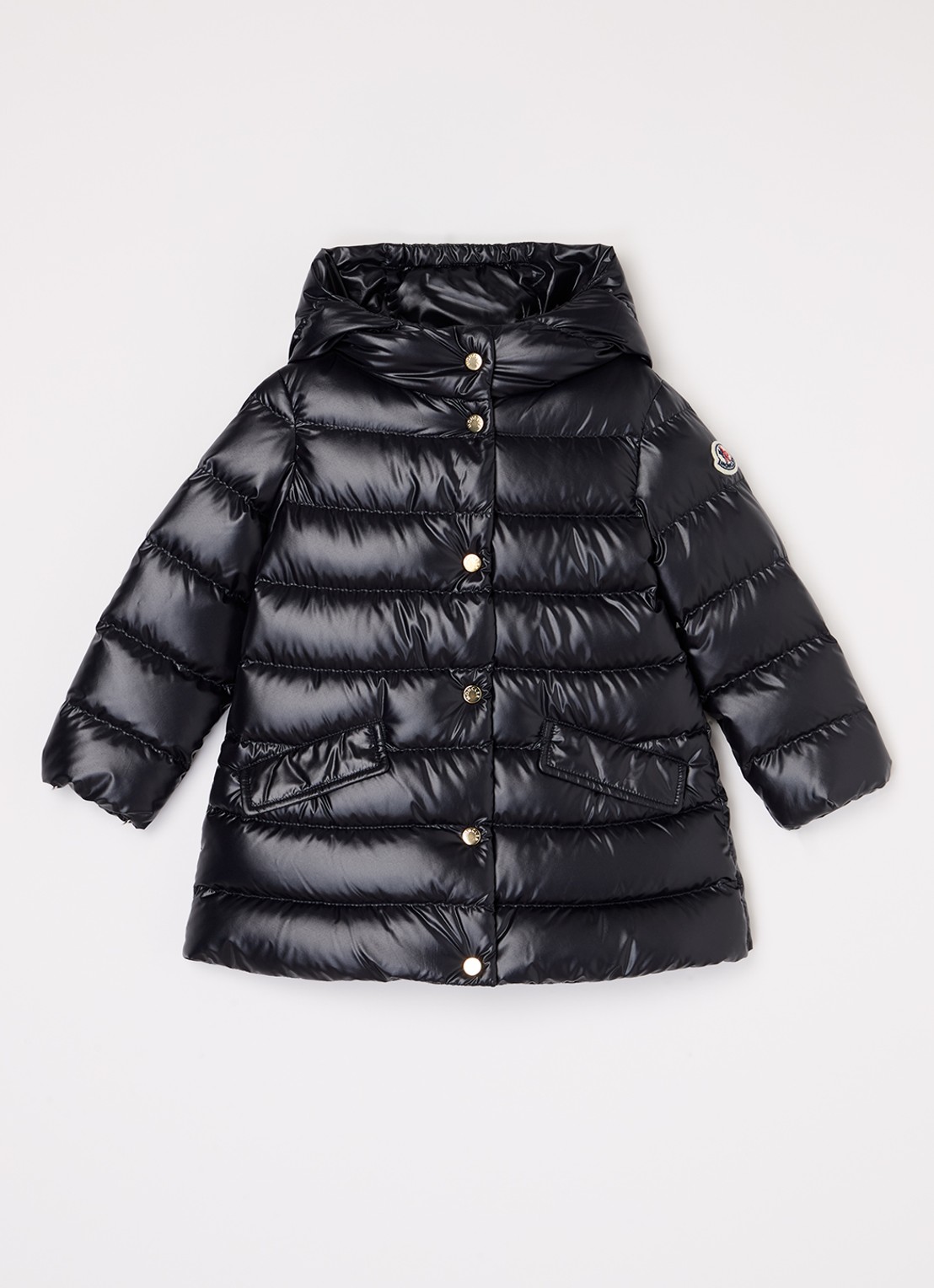 Moncler Ibida gewatteerde jas met donsvulling - voorkant 2 zwart