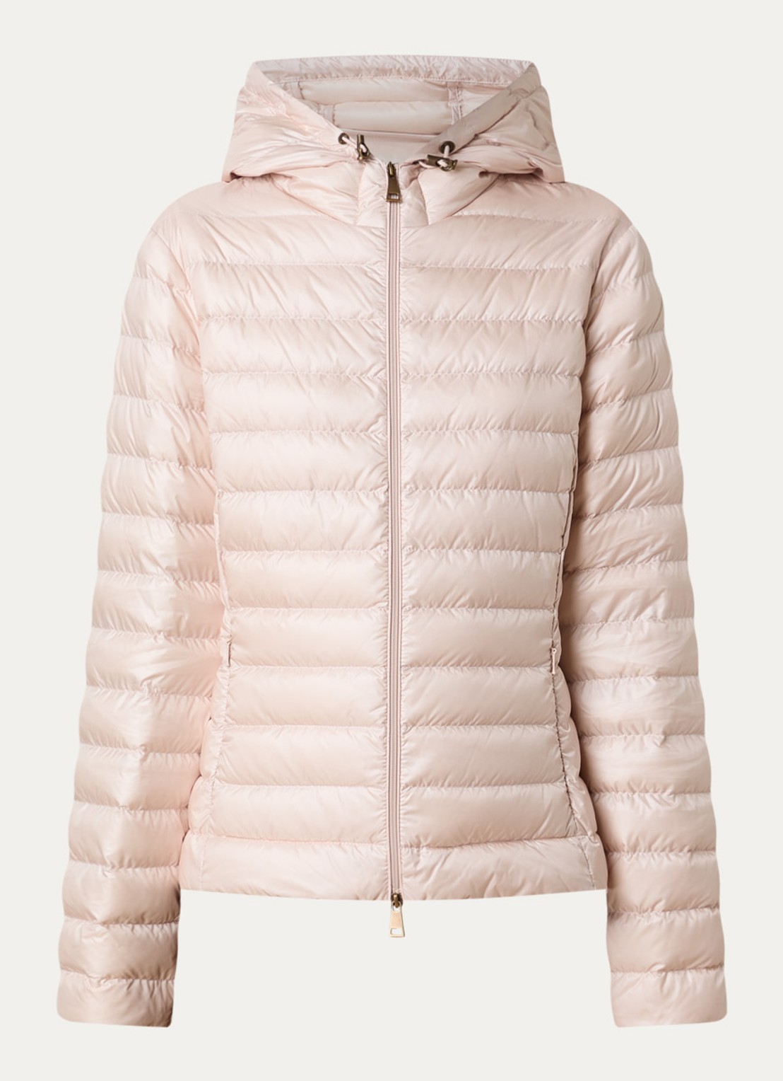 Moncler Igelhood gewatteerd jack met donsvulling en capuchon - voorkant lichtroze