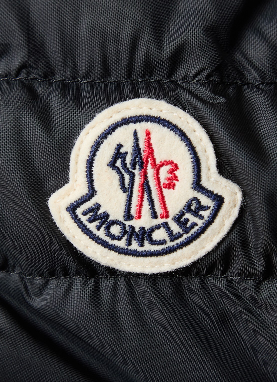 Moncler Igelle gewatteerd jack met donsvulling en ritszakken - detail 6 zwart