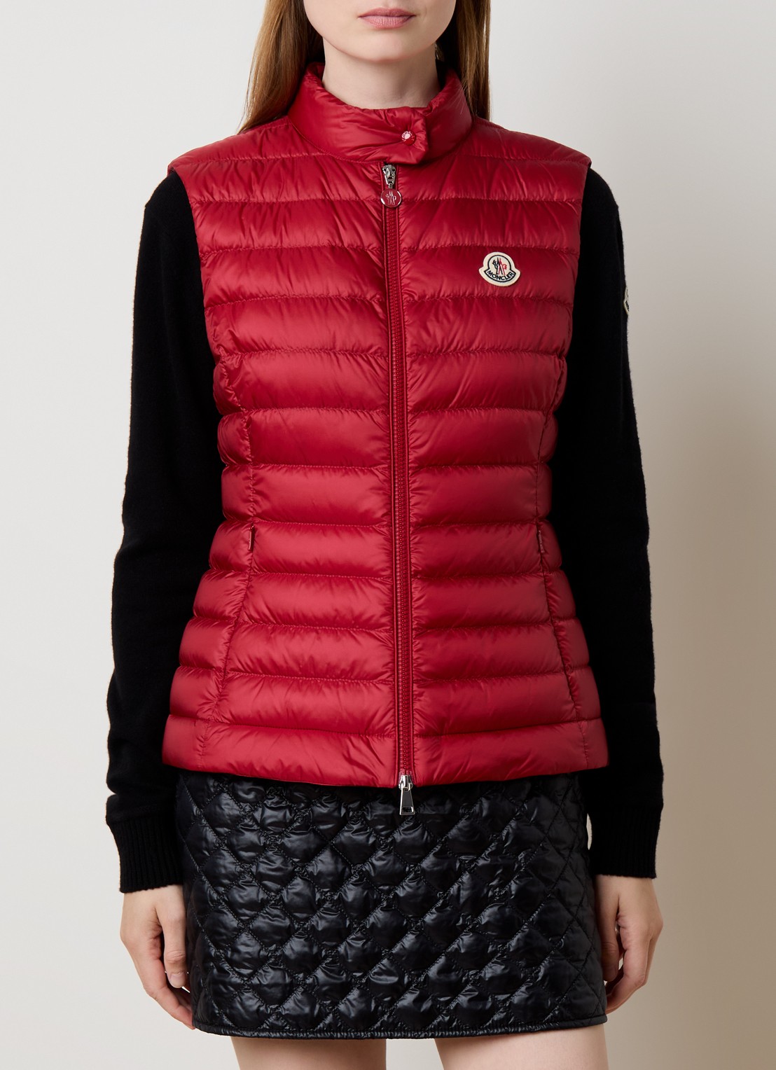 Moncler Igens gewatteerde bodywarmer met donsvulling - detail 4 rood