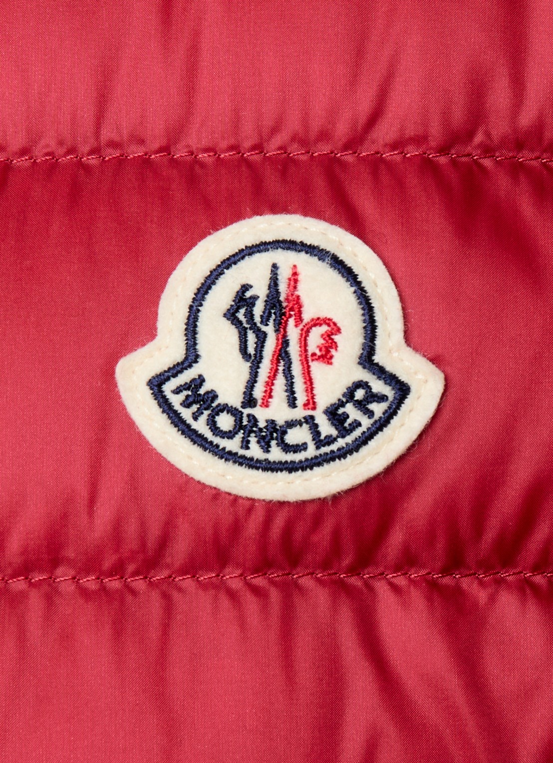 Moncler Igens gewatteerde bodywarmer met donsvulling - detail 6 rood