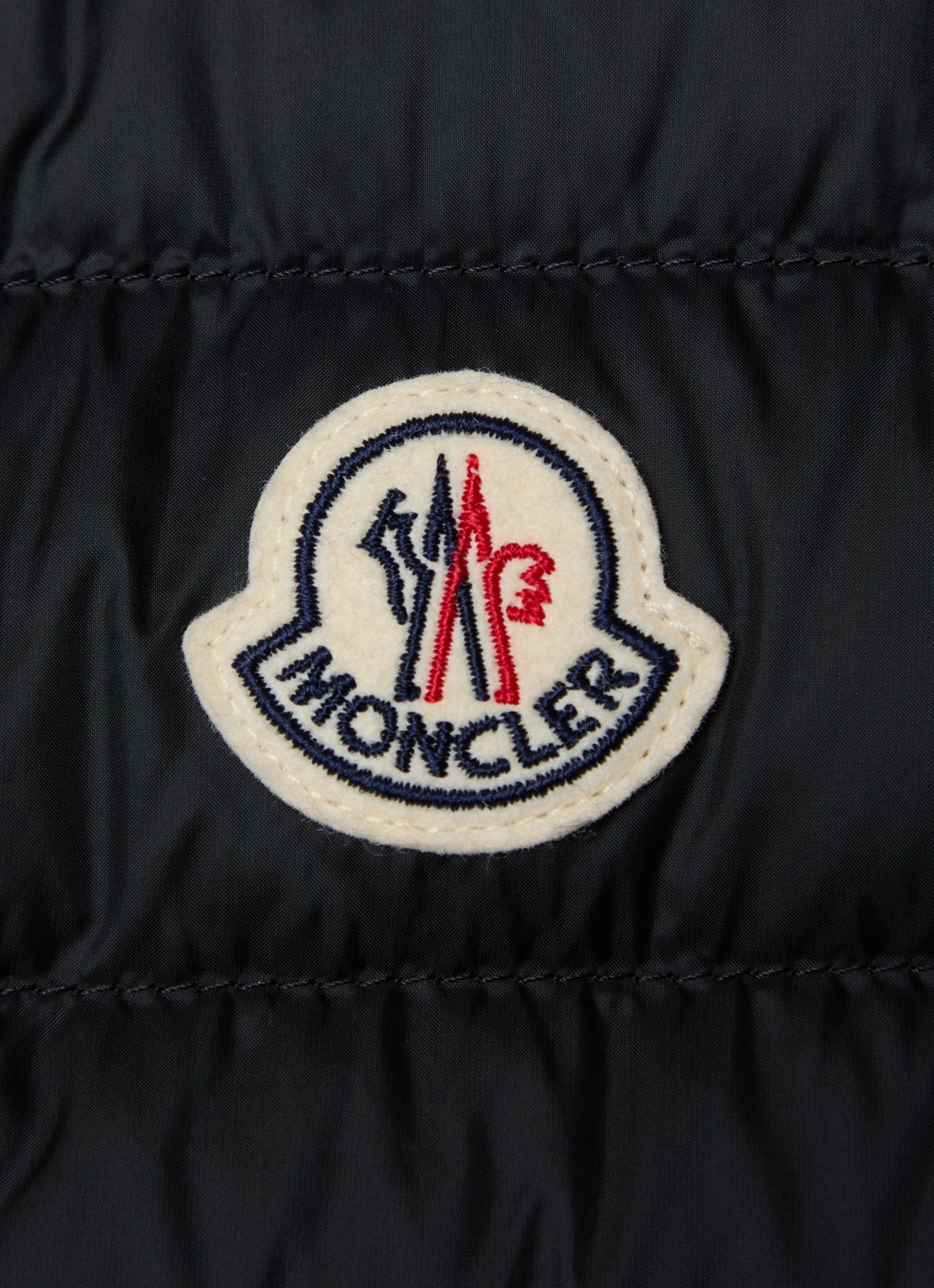 Moncler Igens gewatteerde bodywarmer met donsvulling - detail 4 zwart