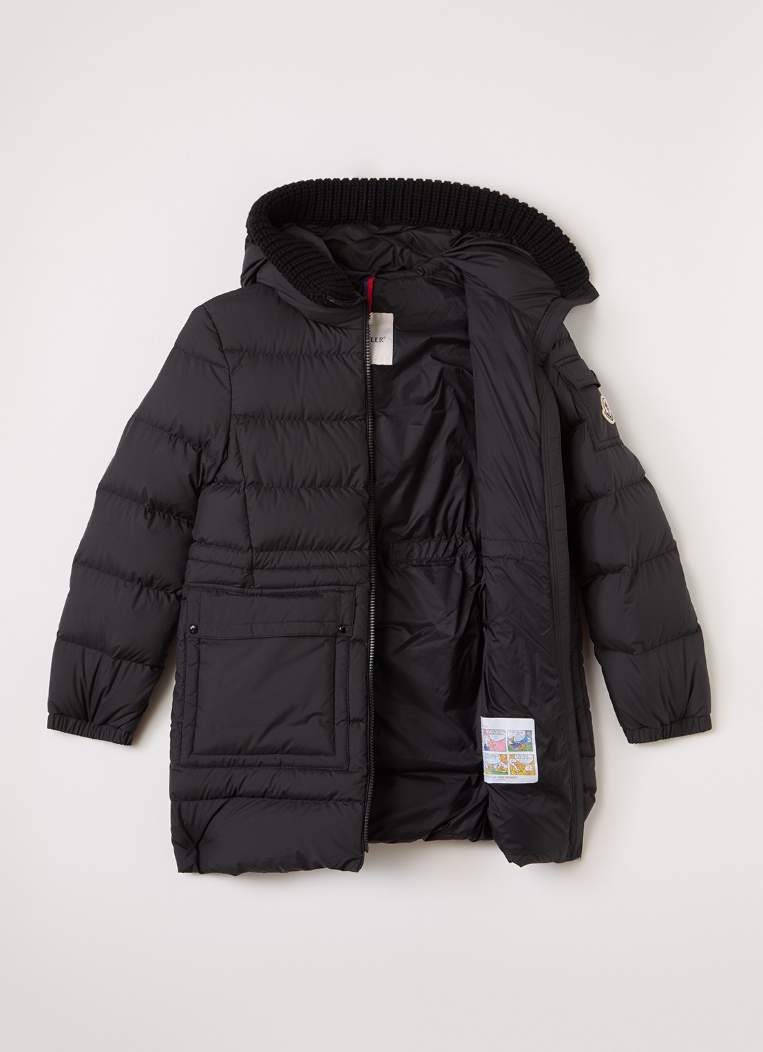 Moncler Irma gewatteerde parka met donsvulling - voorkant 2 zwart