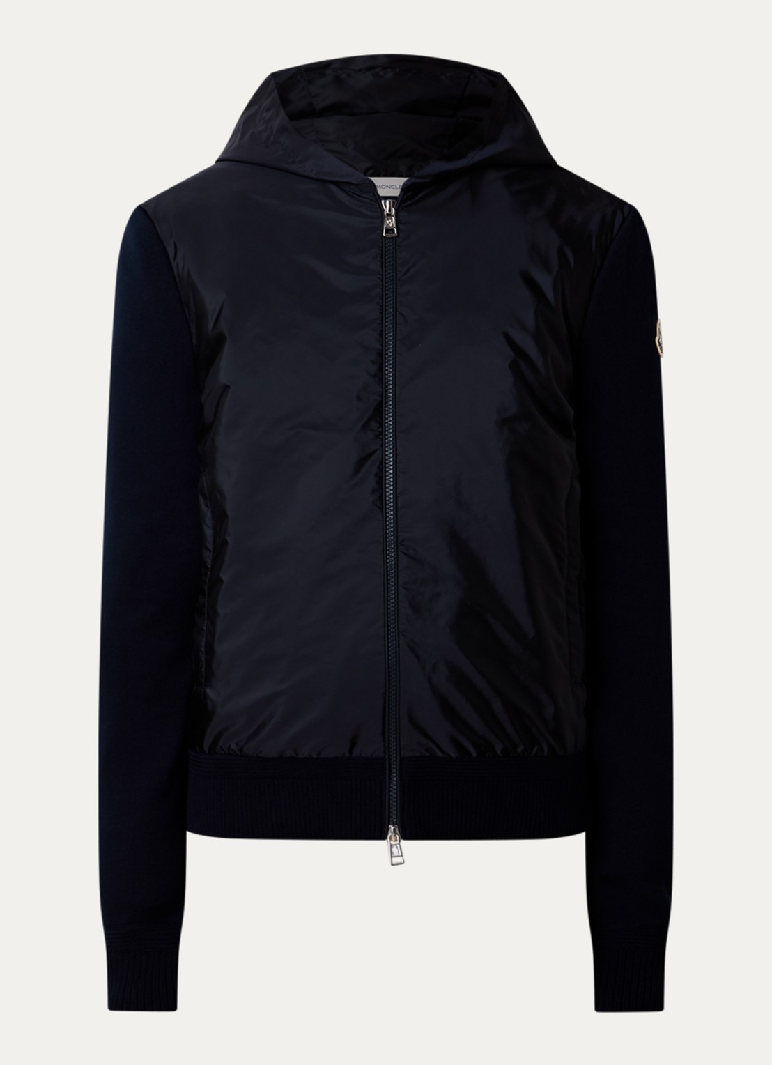 Moncler Jack met ritszakken en logo - voorkant 5 donkerblauw
