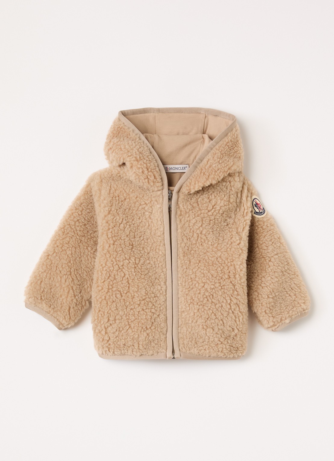 Moncler Jack van teddy - voorkant beige