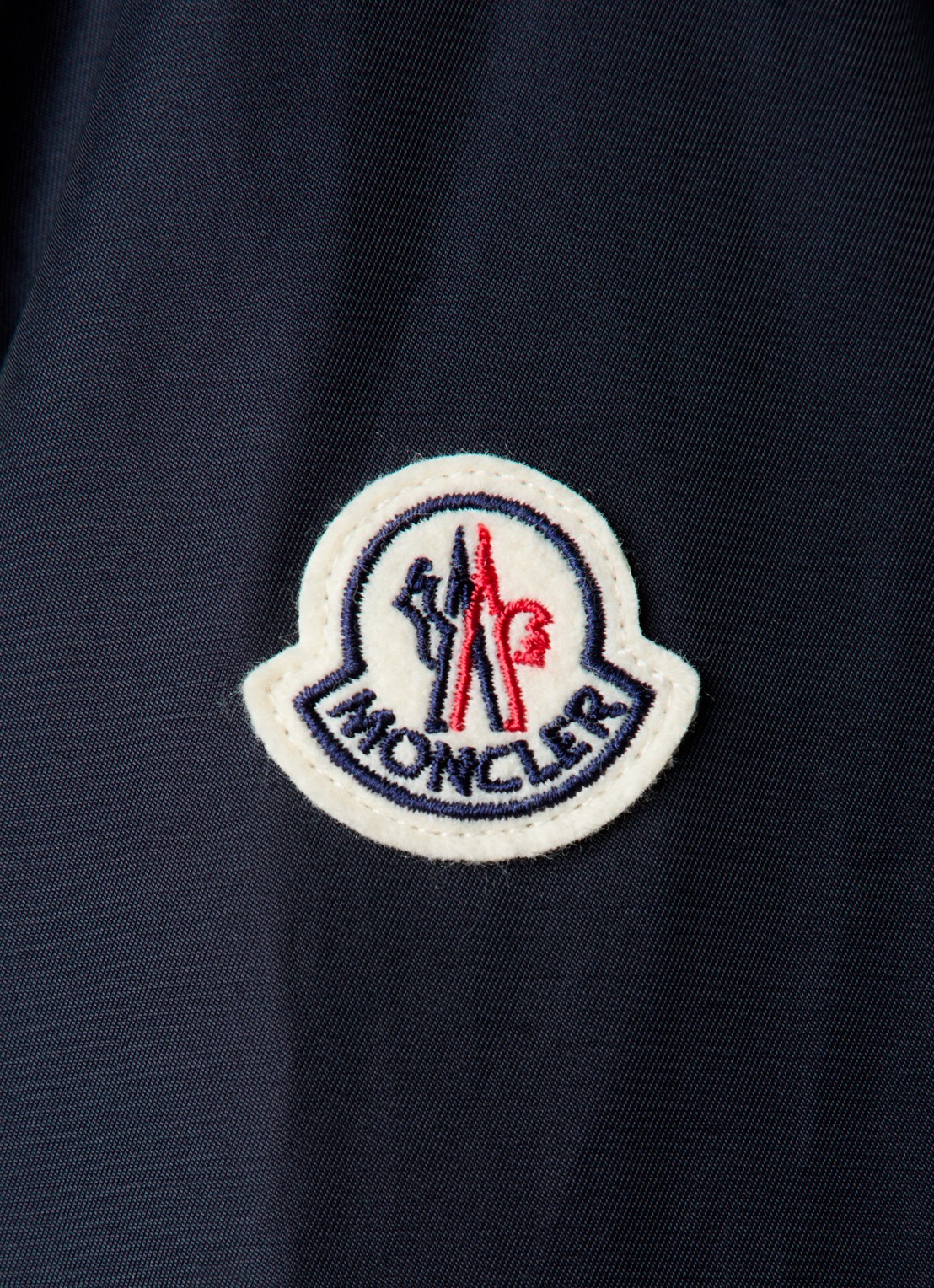 Moncler Janze gewatteerd jack met opbergbare capuchon - detail 4 donkerblauw