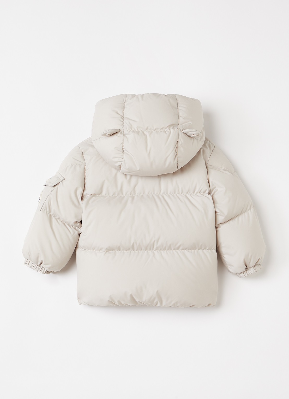 Moncler Jareth pufferjack met donsvulling - achterkant 3 ivoor