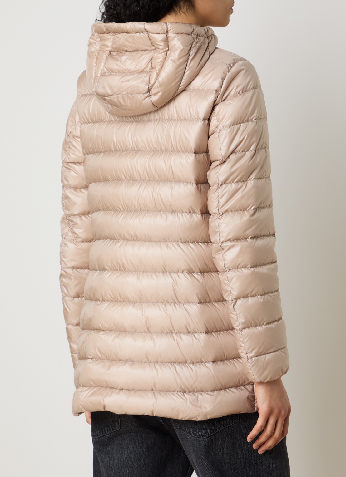Moncler Jasmin gewatteerde parka met donsvulling en klepzakken - achterkant 3 beige