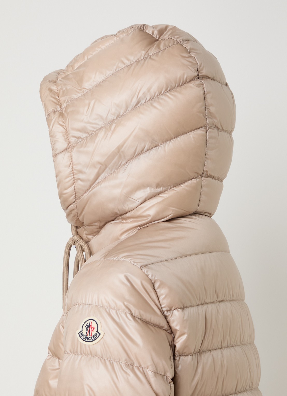 Moncler Jasmin gewatteerde parka met donsvulling en klepzakken - detail 6 beige
