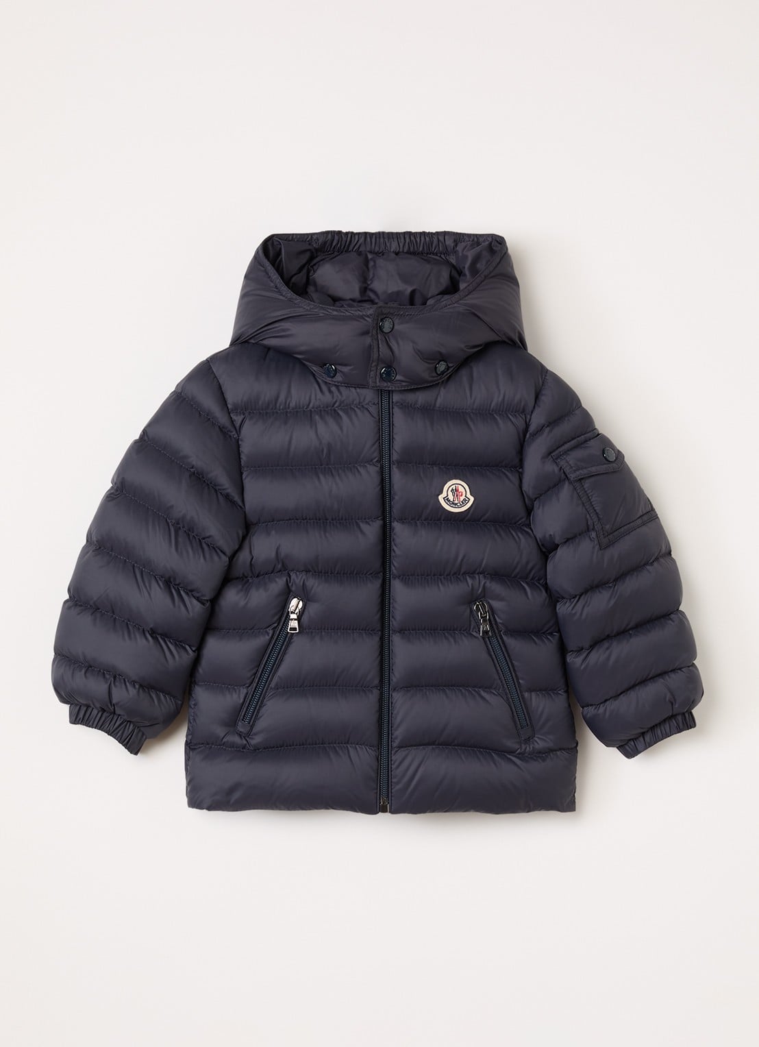 Moncler Jules puffer jack met donsvulling - voorkant blauw