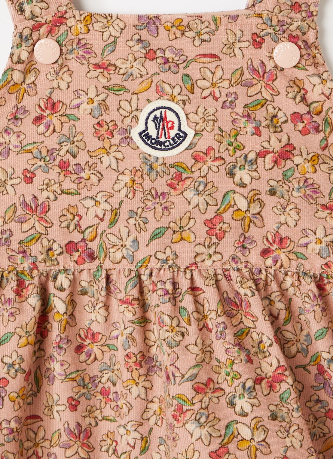 Moncler Jurk met bloemenprint - detail 3 roze
