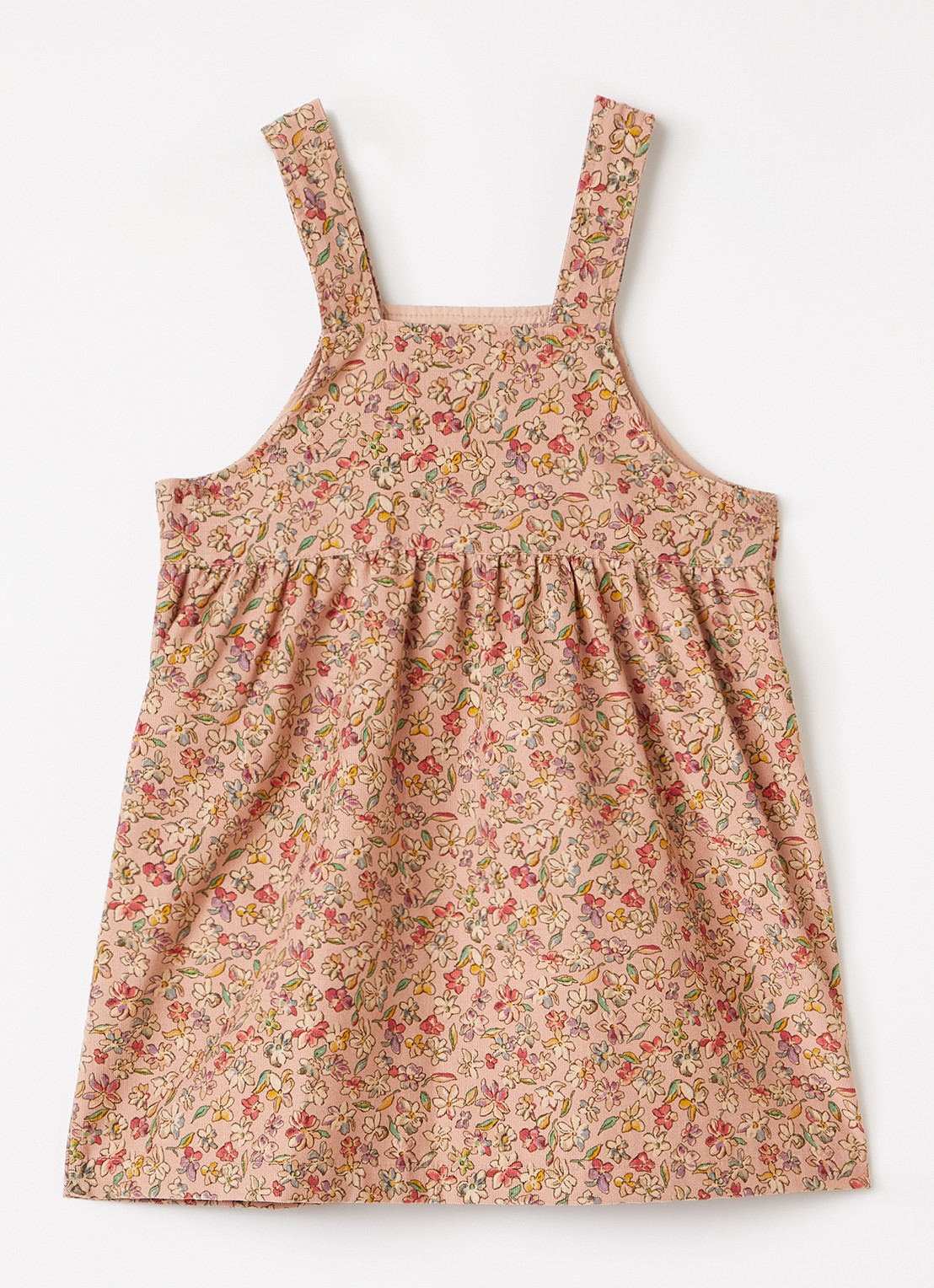 Moncler Jurk met bloemenprint - voorkant 2 roze