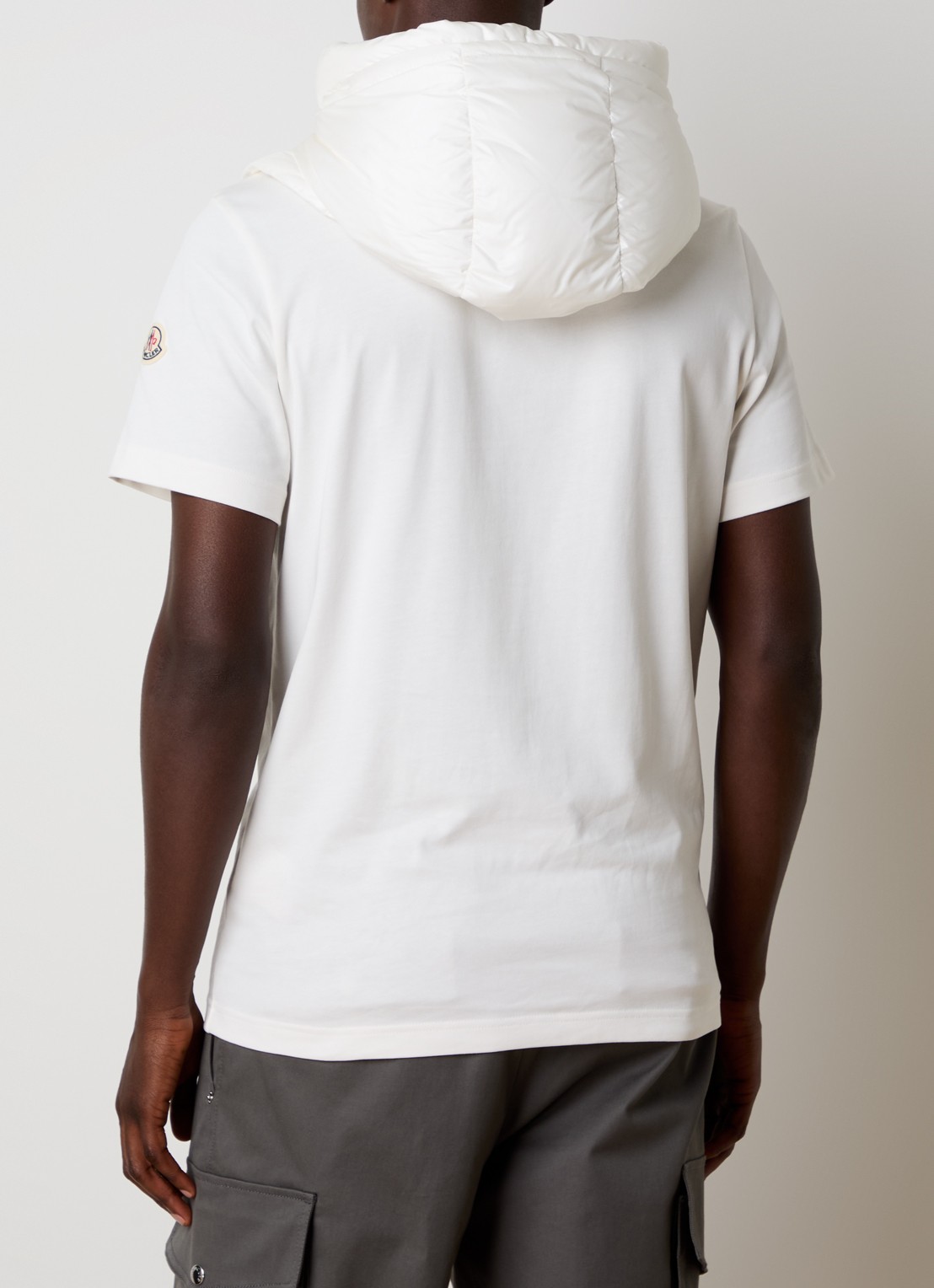 Moncler Kraag met capuchon en donsvulling - achterkant 6 wit