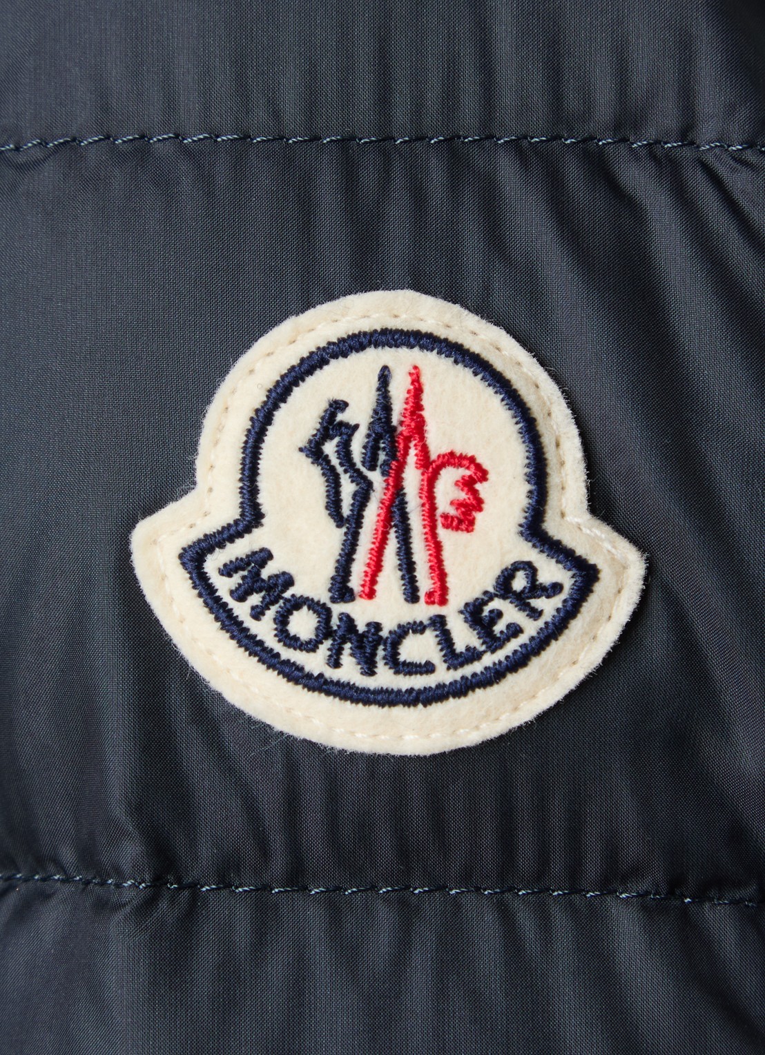 Moncler Lans gewatteerd jack met donsvulling en klepzakken - detail 5 donkerblauw