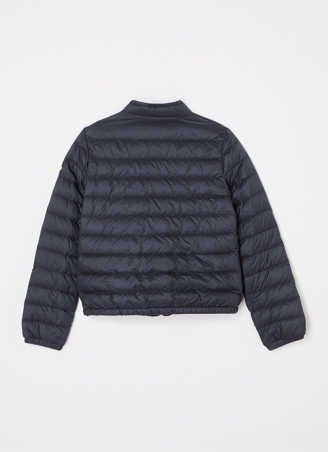 Moncler Lans puffer jack met donsvulling - achterkant 3 donkerblauw