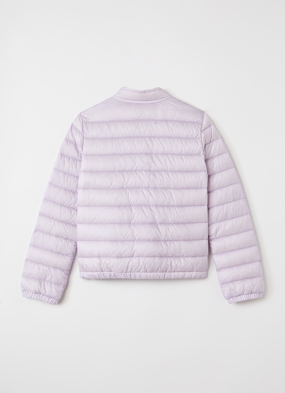 Moncler Lans puffer jack met donsvulling - achterkant lichtpaars