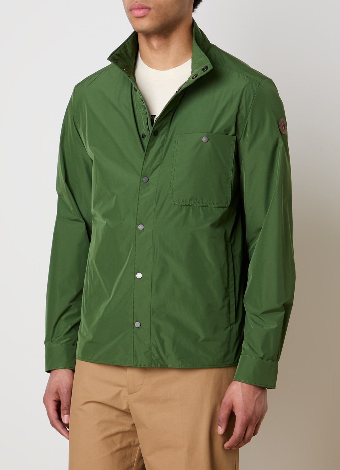 Moncler Lasca jack met steekzakken  - detail legergroen