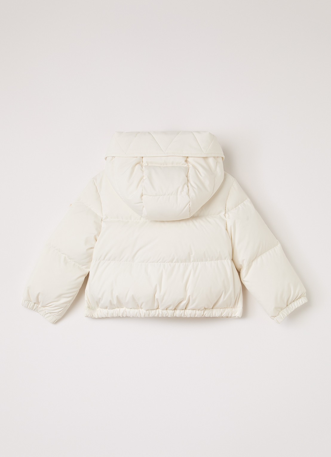 Moncler Laurie puffer jack met donsvulling - achterkant 3 gebroken wit