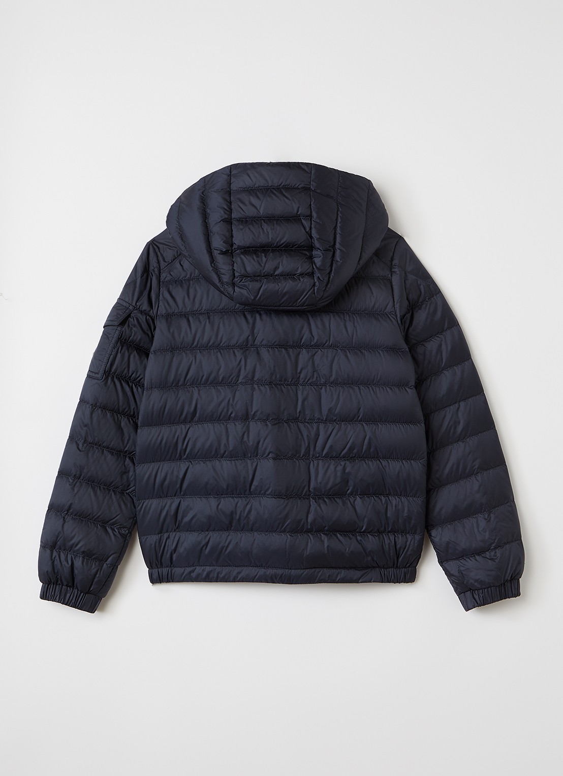 Moncler Lauros puffer jack met capuchon - achterkant 3 donkerblauw