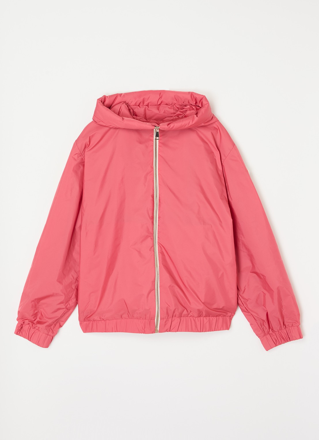 Moncler Lilianna jack met capuchon - voorkant fuchsia