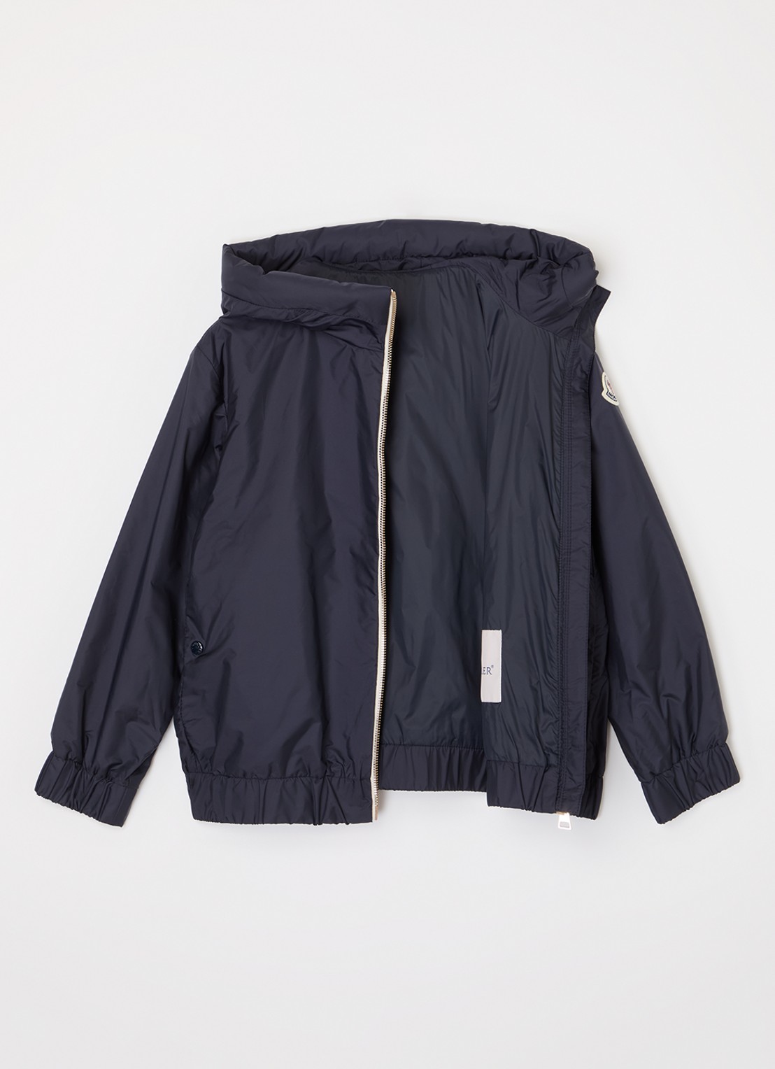 Moncler Lilianna jack met capuchon - voorkant 2 donkerblauw