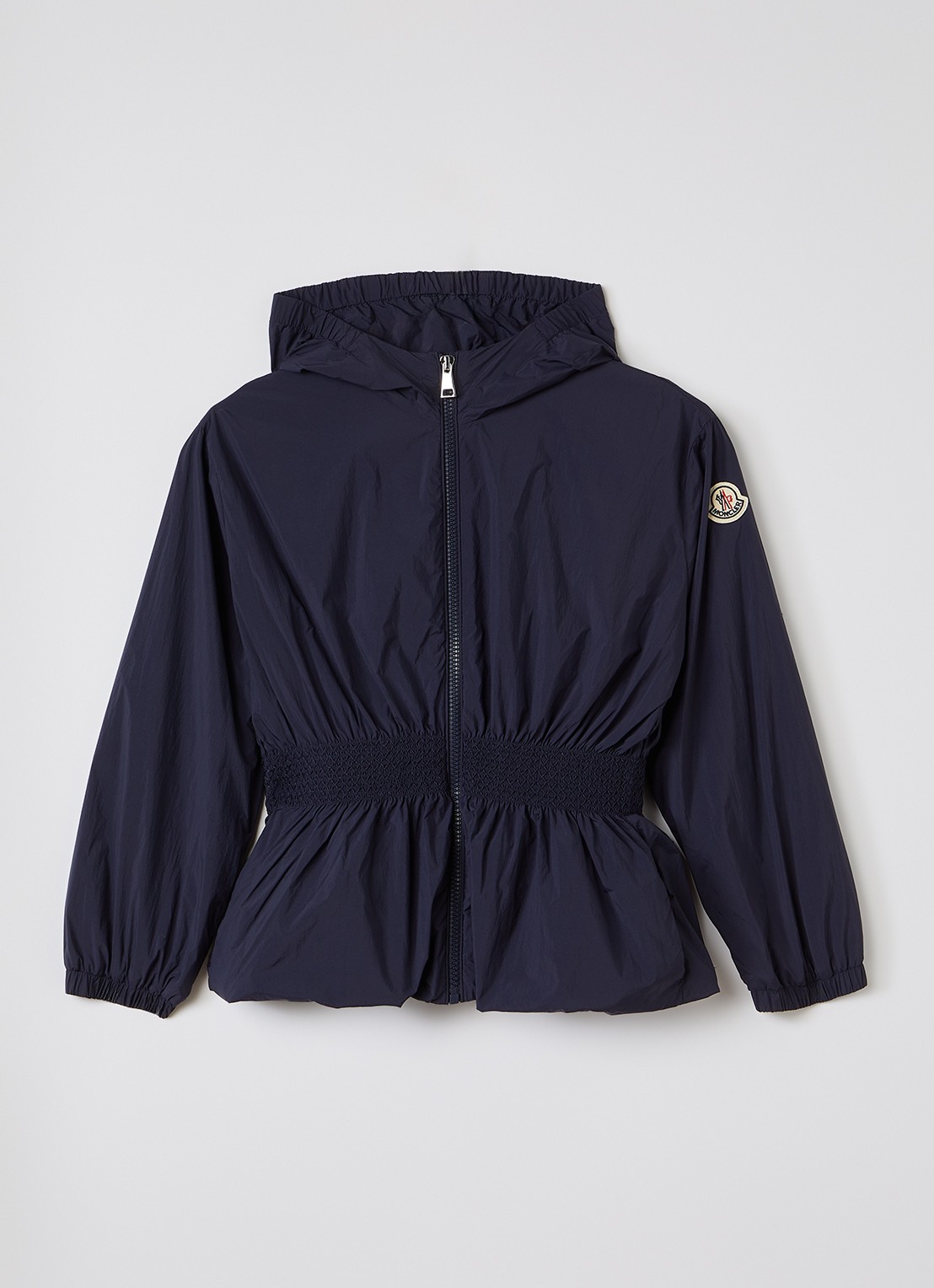 Moncler Liriope windjack met logo  - voorkant 2 donkerblauw