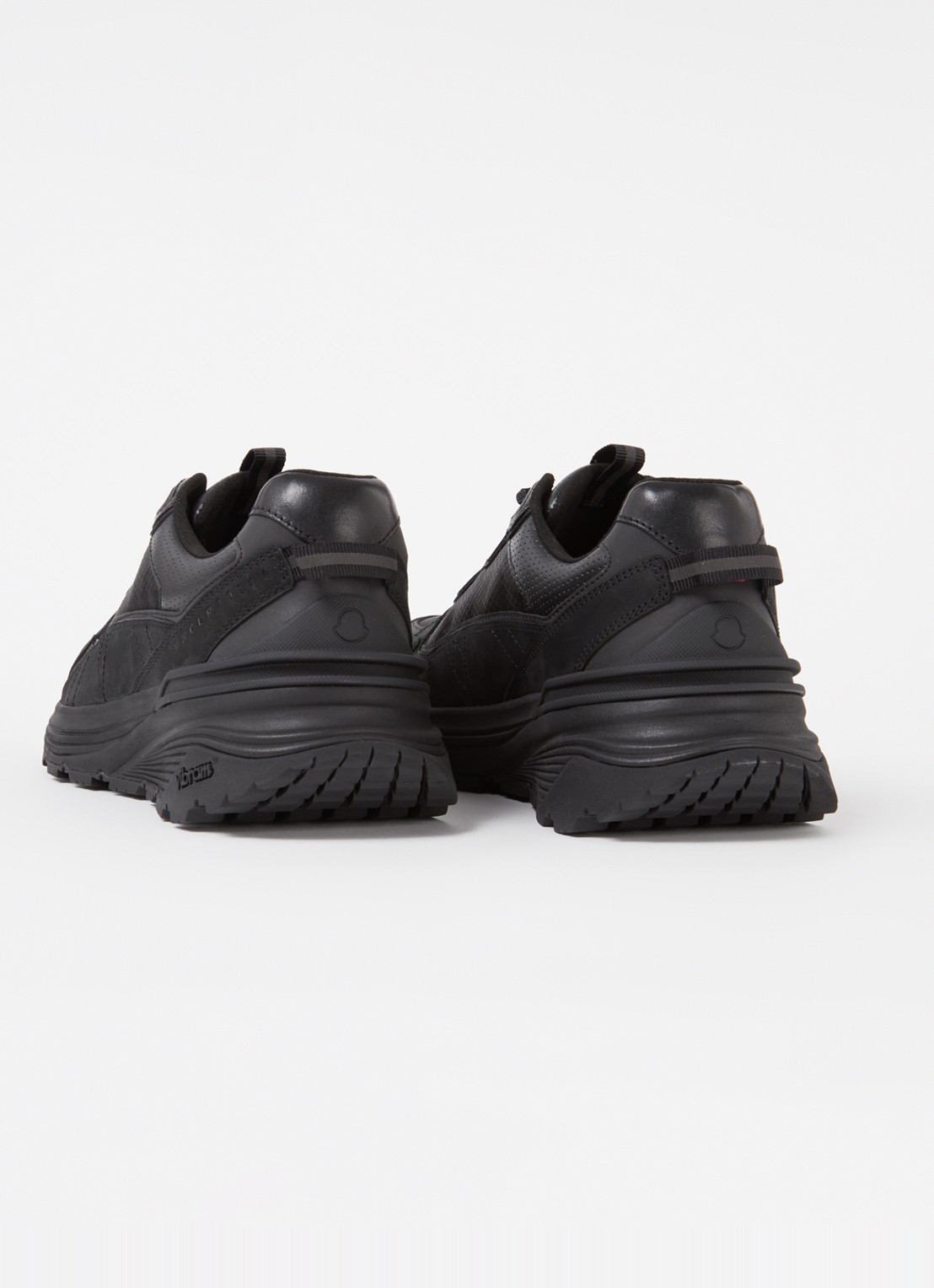 Moncler Lite Runner sneaker met mesh details - detail 2 zwart