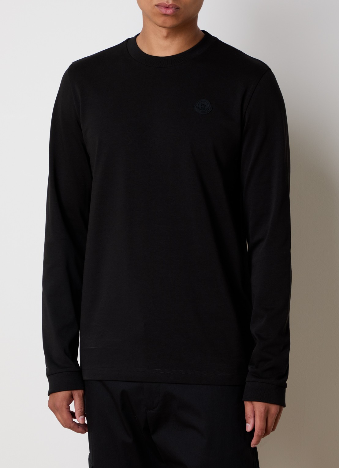 Moncler Longsleeve met logo- en backprint  - achterkant 3 zwart