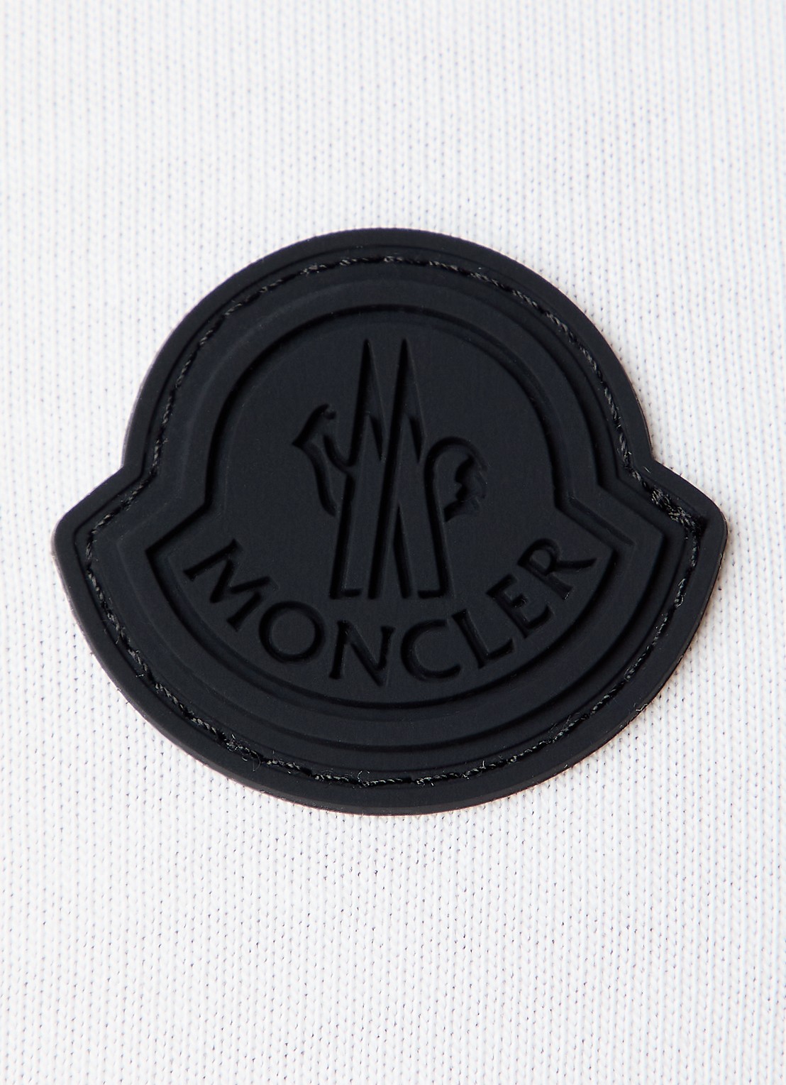 Moncler Longsleeve met logo- en backprint  - detail 5 gebroken wit