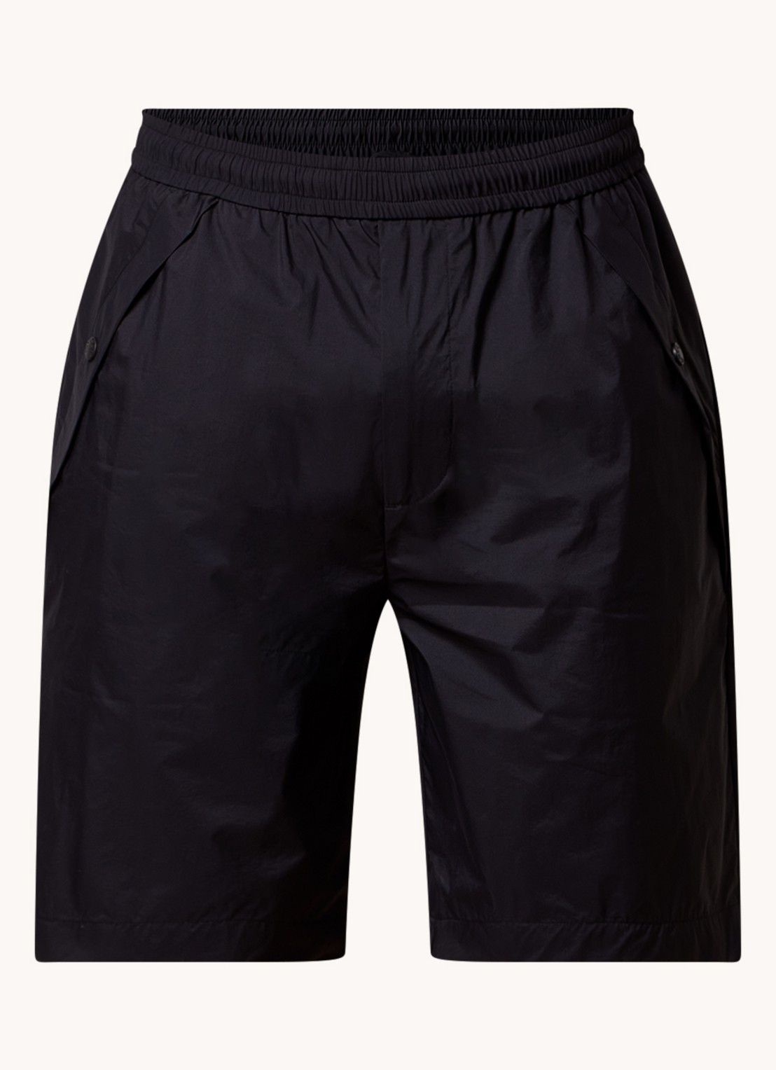 Moncler Loose fit korte broek met steekzakken - voorkant 4 zwart