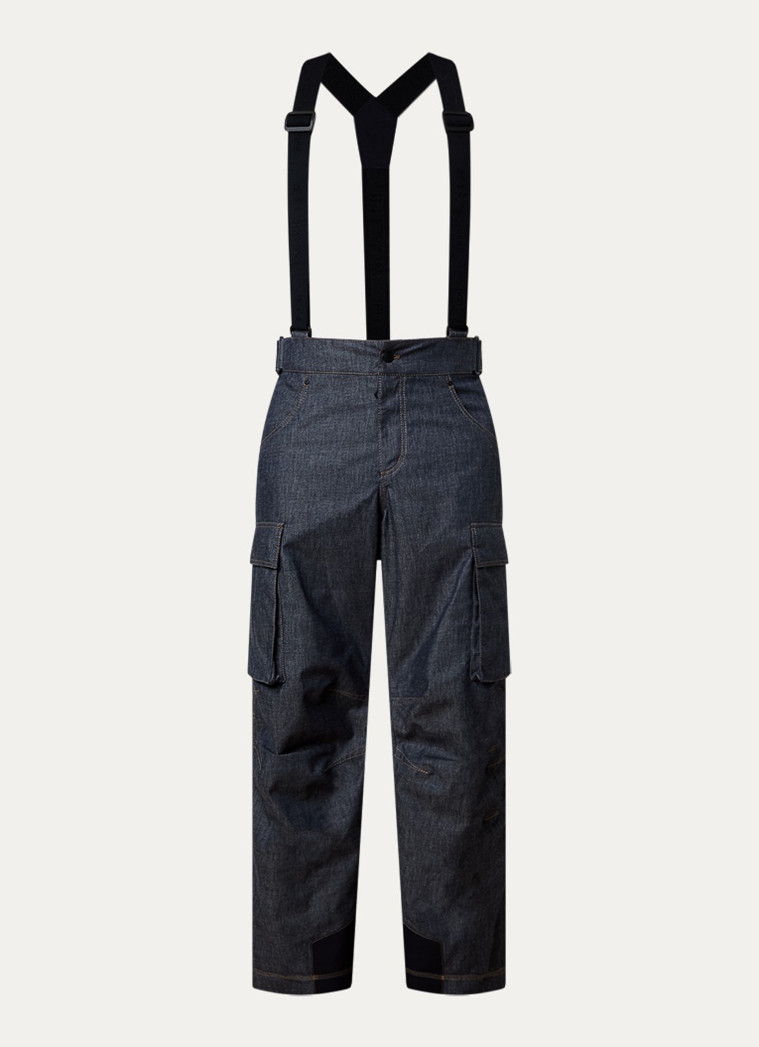 Moncler Loose fit skibroek met klepzakken - voorkant indigo