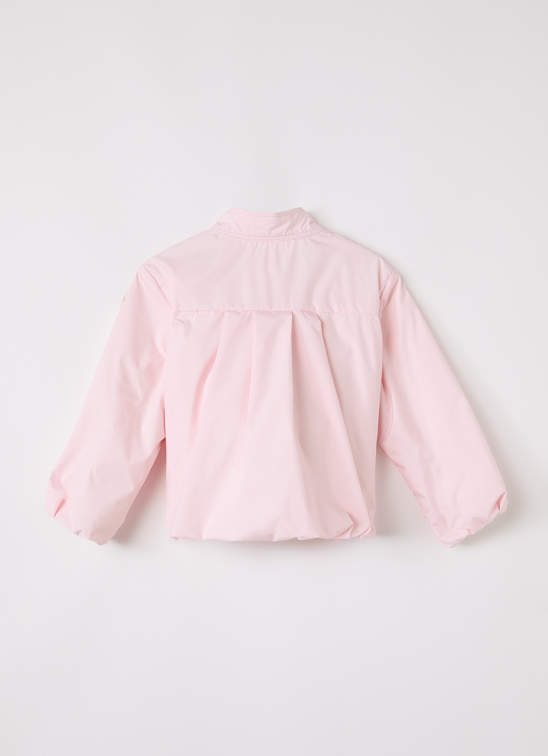 Moncler Luce jack met logo - achterkant lichtroze