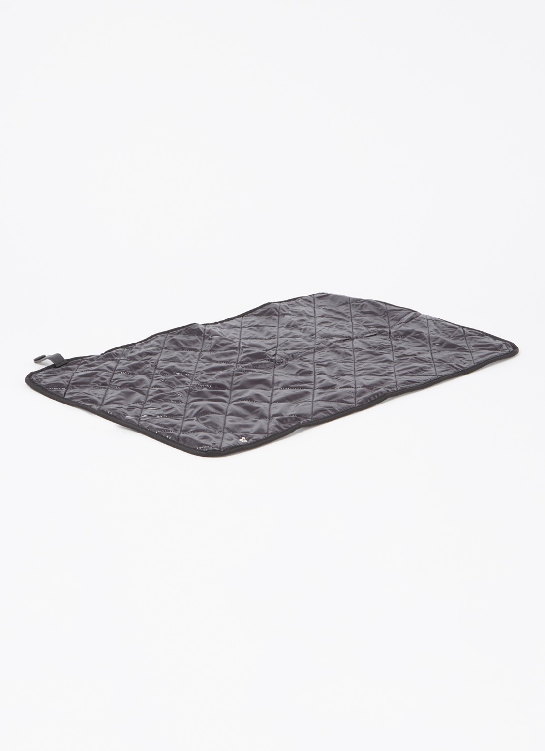 Moncler Luiertas met glanzende finish en verschoningsmat - detail 4 zwart