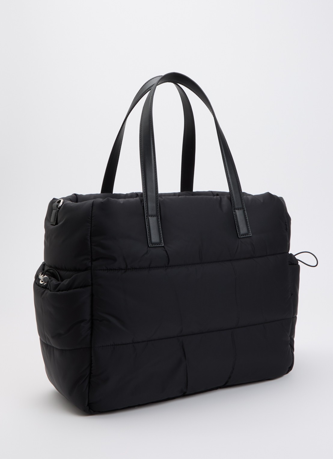Moncler Luiertas met leren details en logo - achterkant 6 zwart