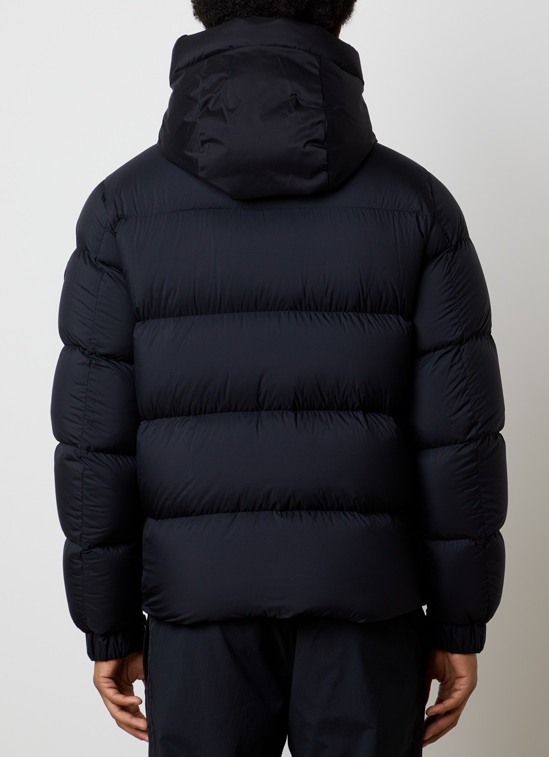 Moncler Madeira gewatteerde jas met opstaande kraag - achterkant 3 donkerblauw
