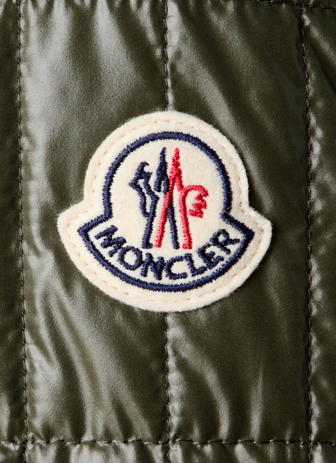 Moncler Madiere quilted jack met ritszakken - detail 6 bronsgroen
