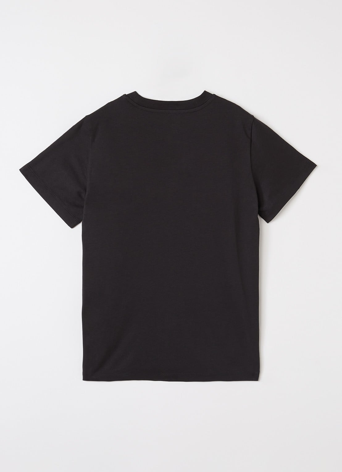 Moncler Maglia T-shirt met logoprint - voorkant 2 zwart