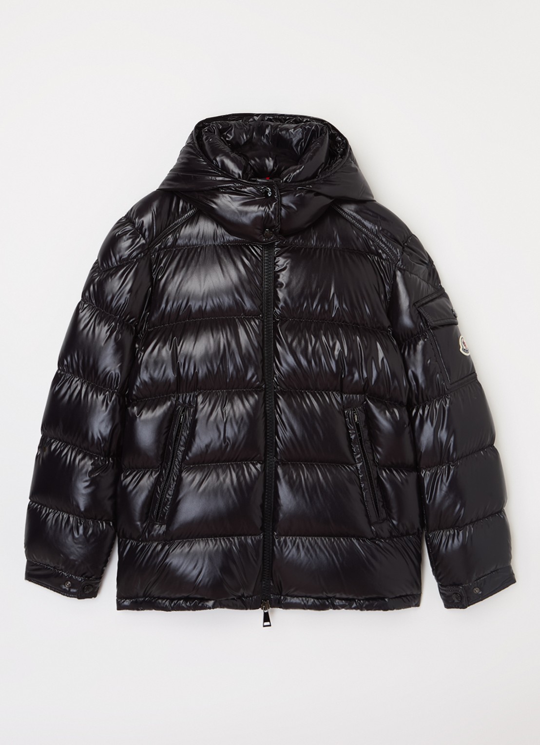 Moncler Maire puffer jack met donsvulling - voorkant zwart