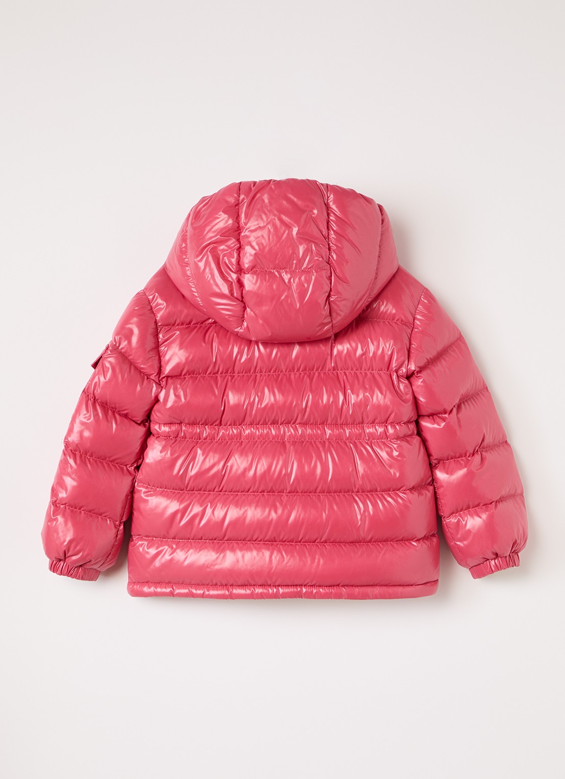 Moncler Maire puffer jack met donsvulling  - achterkant 2 koraalrood