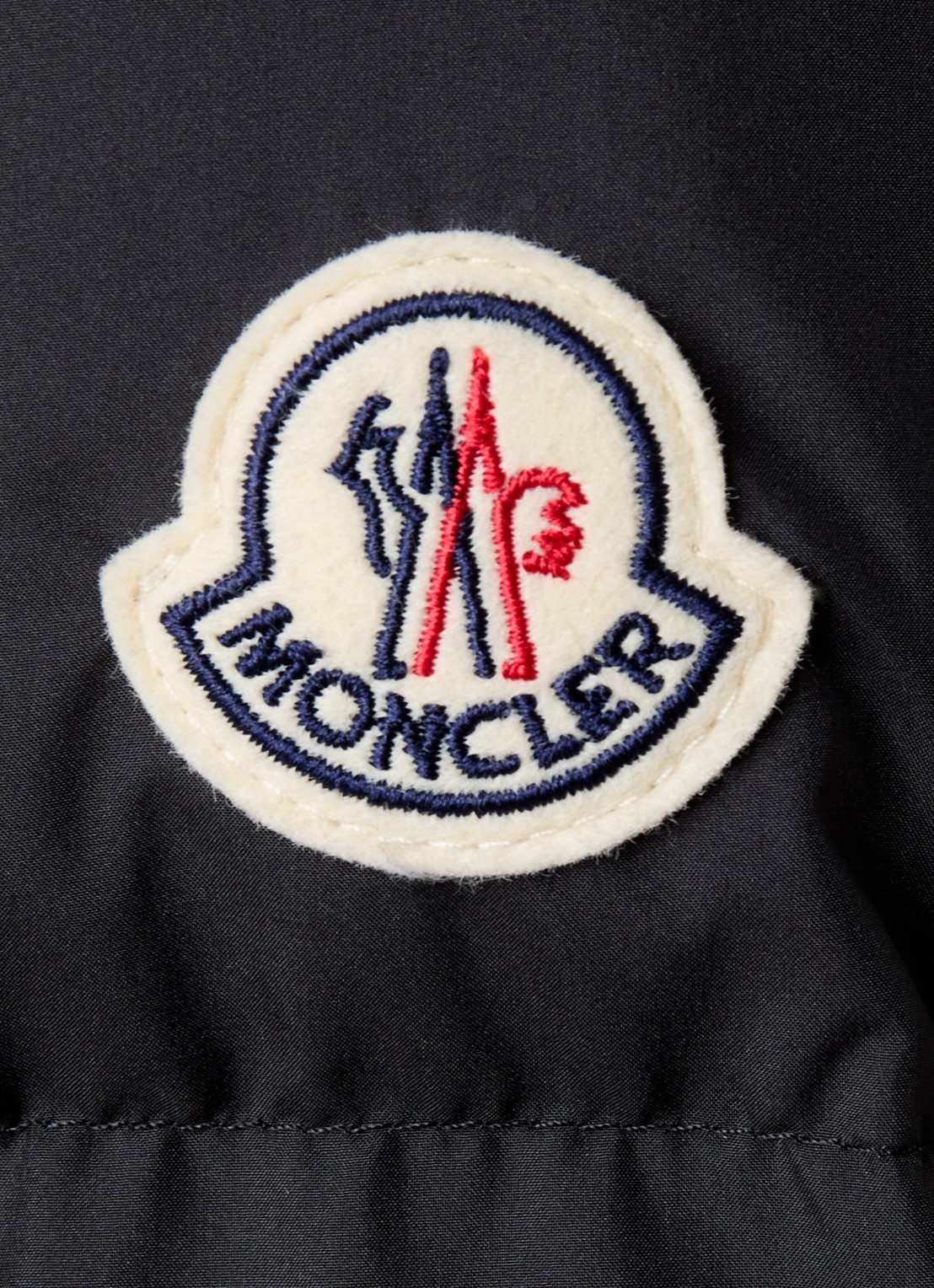 Moncler Mauzun puffer jack met donsvulling - detail 4 zwart